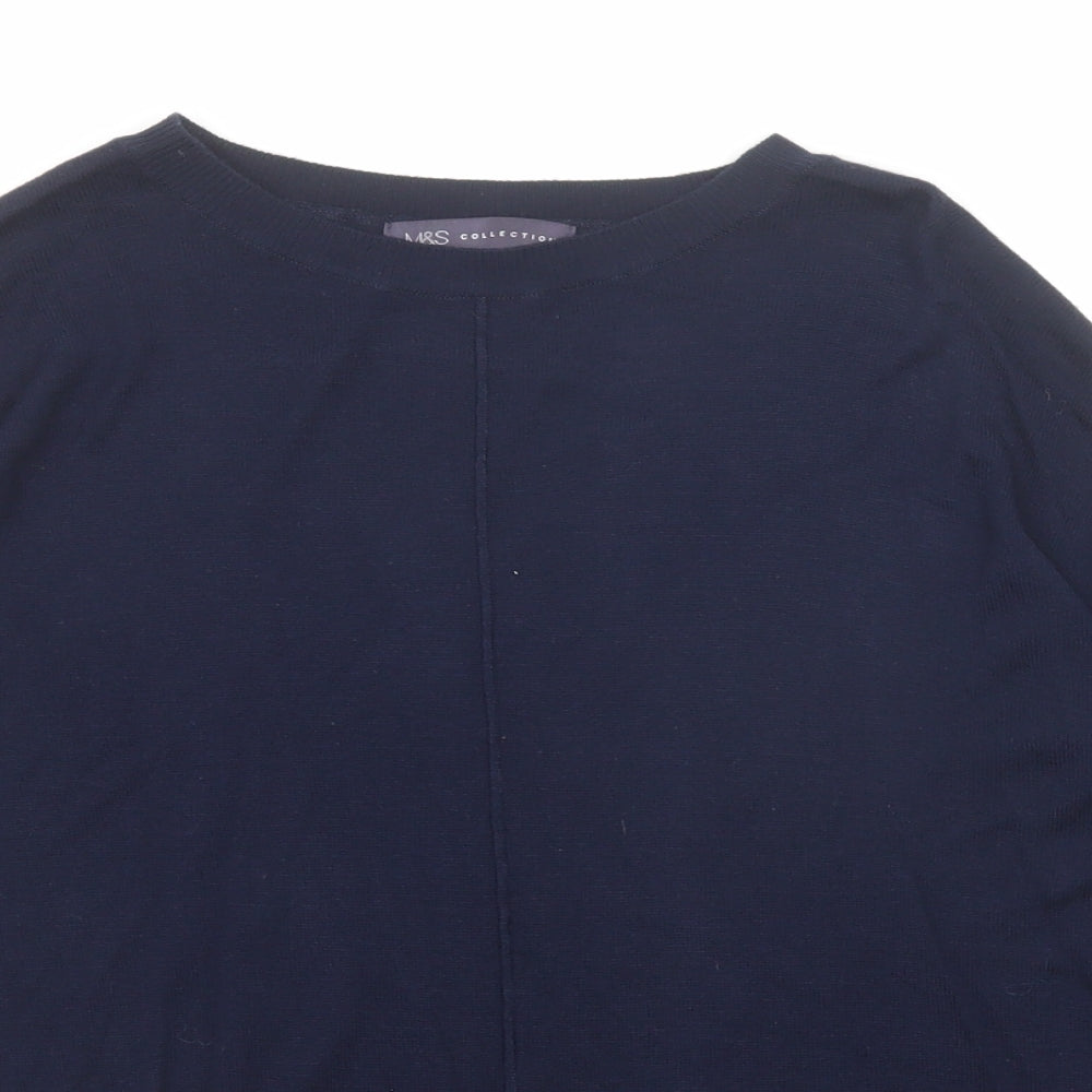 Womens UK Size M Marks and Spencer Blue Pullover Jumper