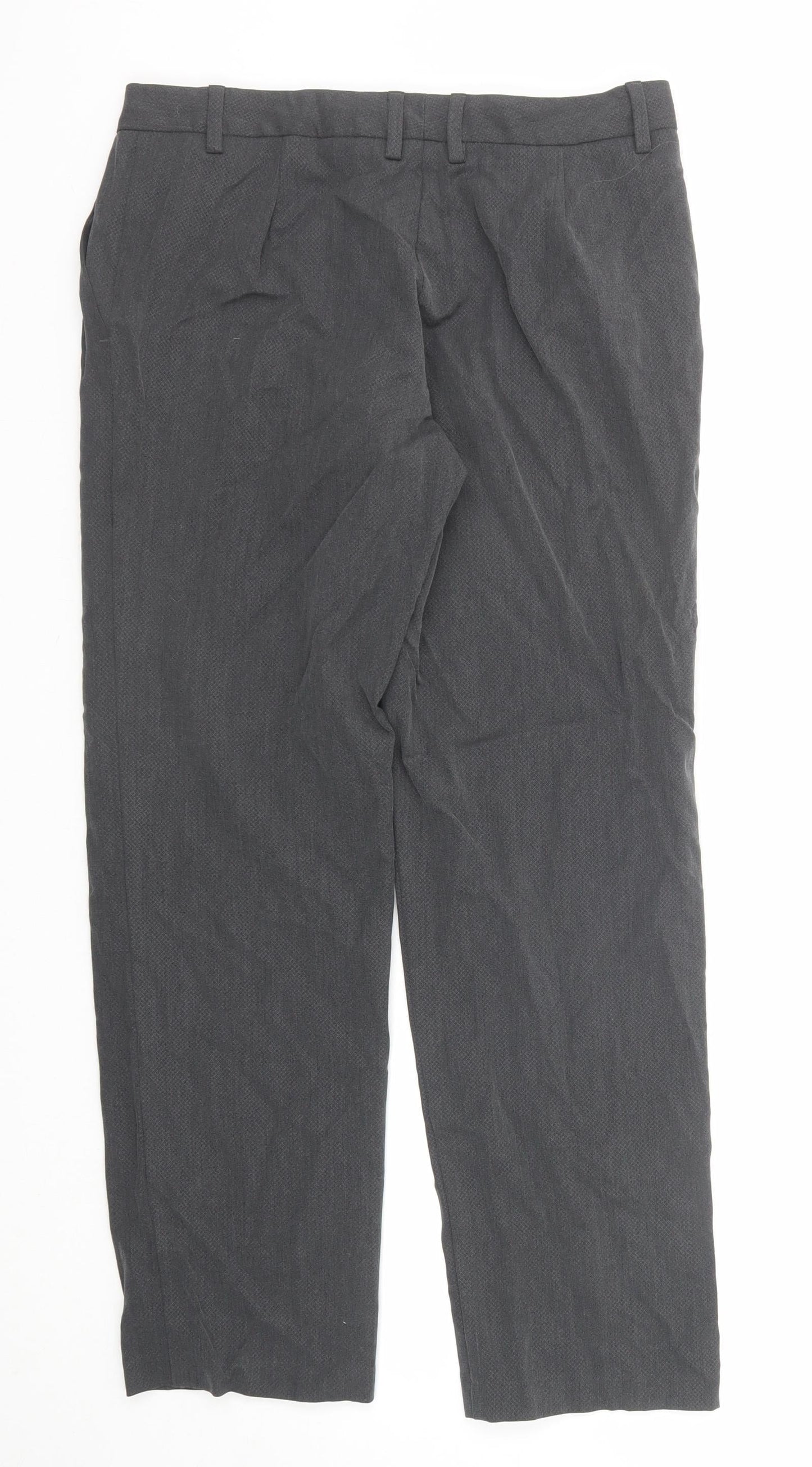 Womens UK Size 12 Marks and Spencer Regular Fit  Grey Trousers