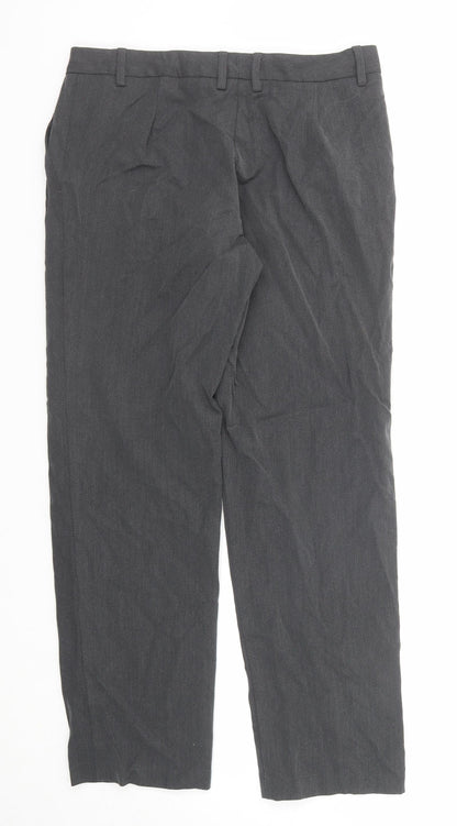 Womens UK Size 12 Marks and Spencer Regular Fit  Grey Trousers