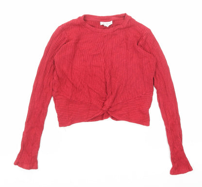 Womens UK Size 6 Topshop Red Pullover Jumper