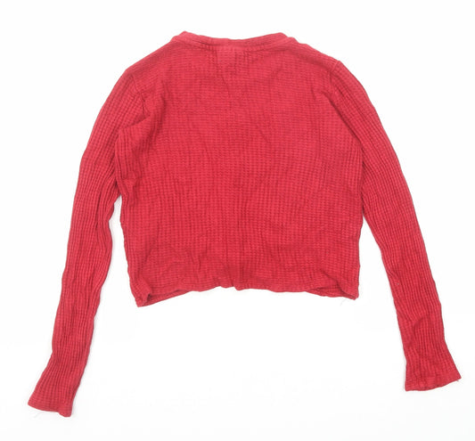 Womens UK Size 6 Topshop Red Pullover Jumper