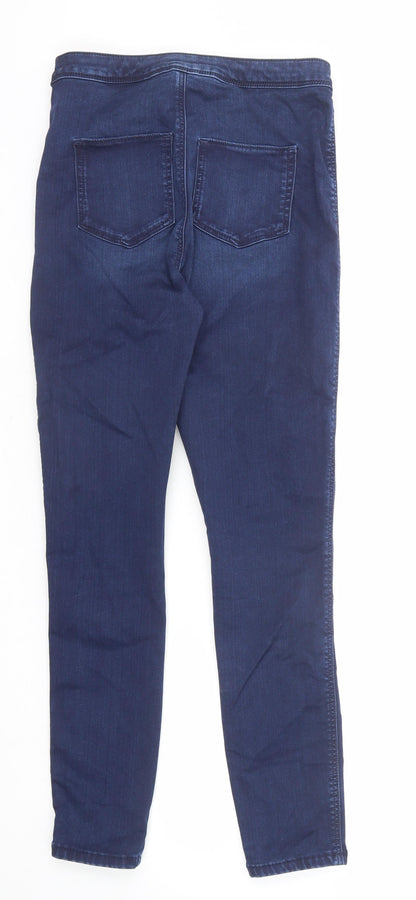 ASOS Womens Blue Cotton Jegging Jeans Size 28 in L32 in Regular Button