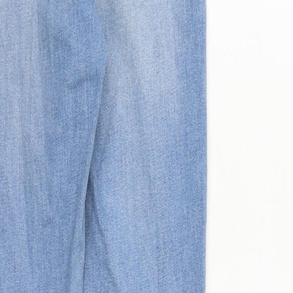 Topshop Womens Black Cotton Skinny Jeans Size 25 in Regular Zip