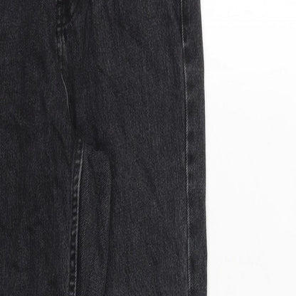Topshop Womens Grey Cotton Skinny Jeans Size 28 in Regular Zip