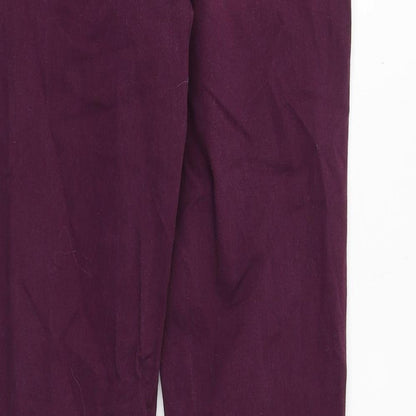 Oasis Womens Red Cotton Skinny Jeans Size 10 Regular Zip