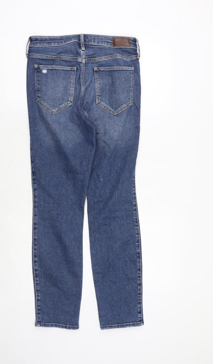 Hollister Womens Blue Cotton Straight Jeans Size 27 in L27 in Regular Zip