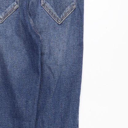 Hollister Womens Blue Cotton Straight Jeans Size 27 in L27 in Regular Zip