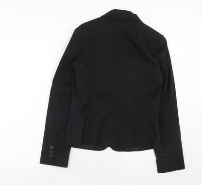 Warehouse Womens Black Polyester Jacket Suit Jacket Size 12