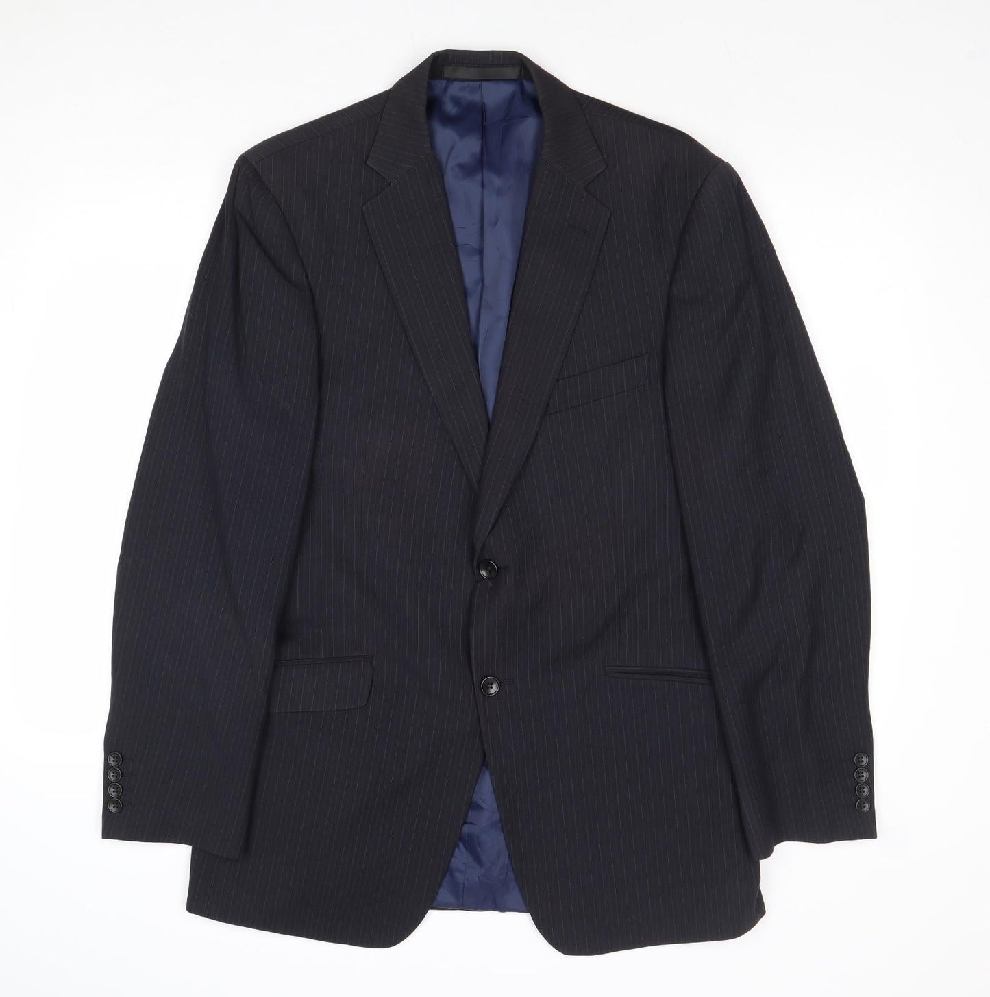 Mens UK Size 40 Marks and Spencer Regular Blue Suit Jacket