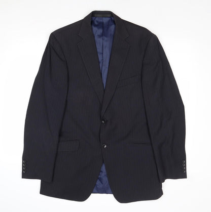 Mens UK Size 40 Marks and Spencer Regular Blue Suit Jacket