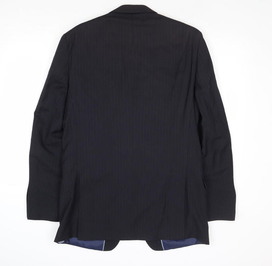 Mens UK Size 40 Marks and Spencer Regular Blue Suit Jacket