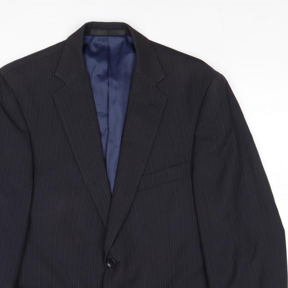 Mens UK Size 40 Marks and Spencer Regular Blue Suit Jacket