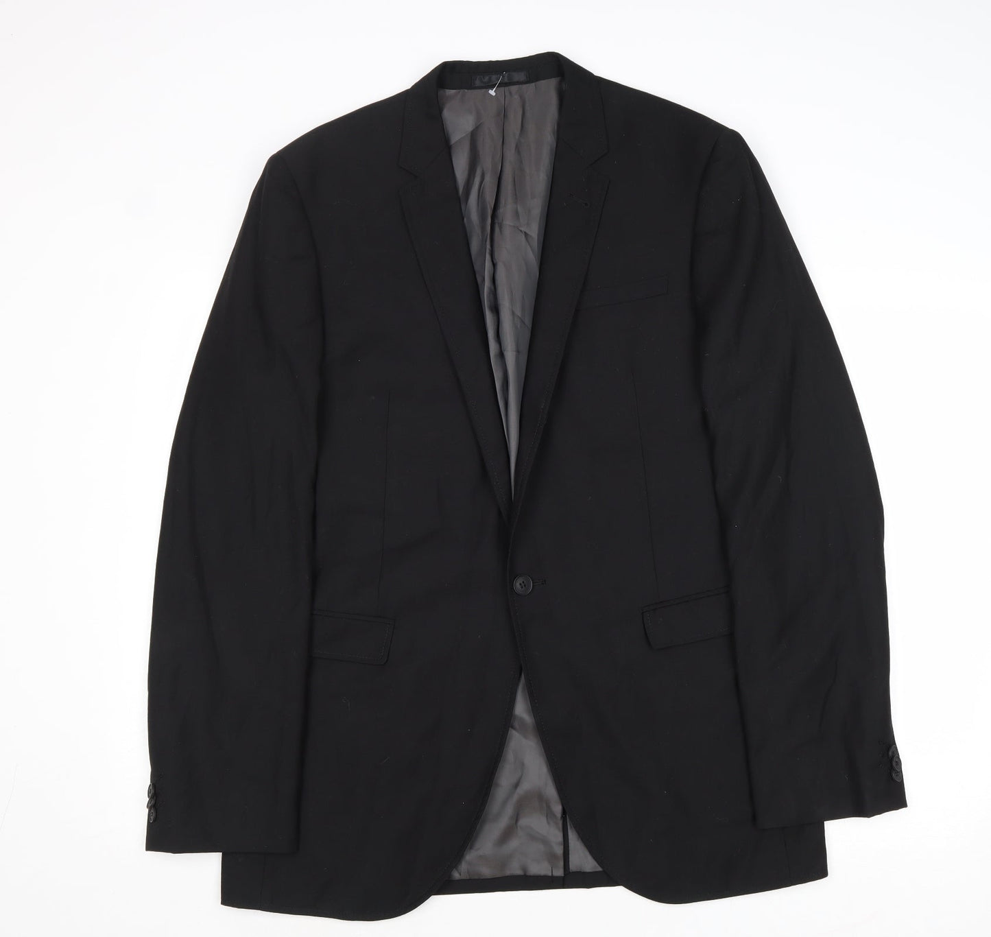 Mens UK Size 40 Butler & Webb Regular Black Suit Jacket