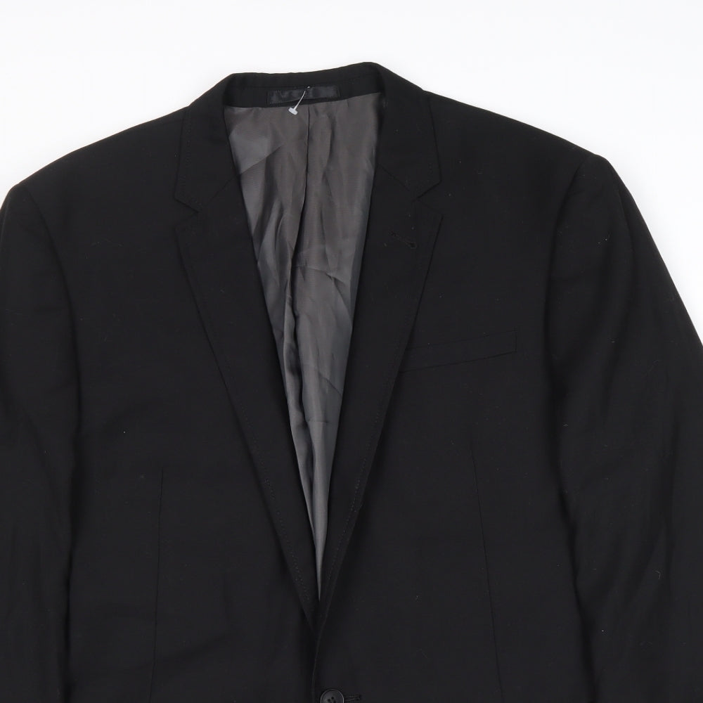 Mens UK Size 40 Butler & Webb Regular Black Suit Jacket