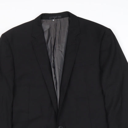 Mens UK Size 40 Butler & Webb Regular Black Suit Jacket