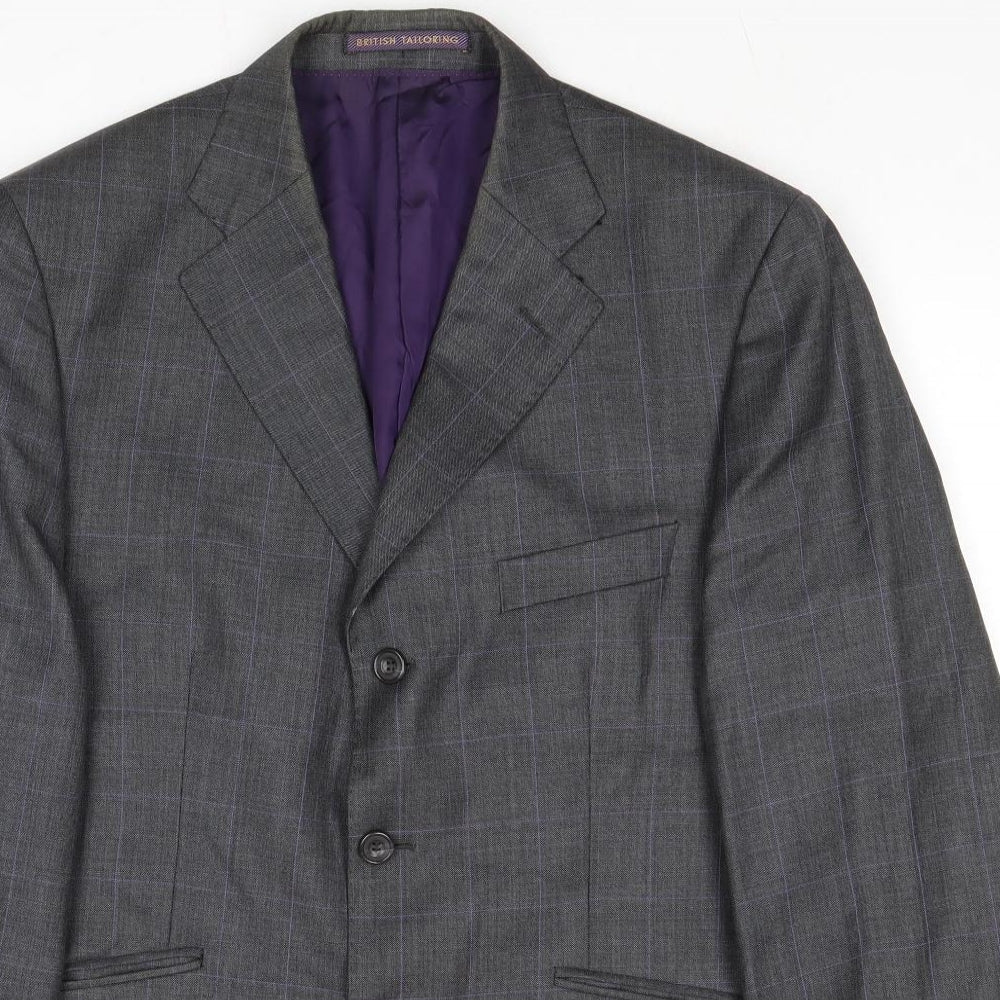 Mens UK Size 40 Marks and Spencer Regular Grey Suit Jacket
