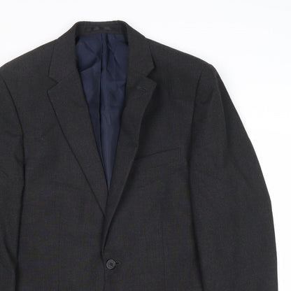 Mens UK Size 38 Debenhams Regular Grey Suit Jacket