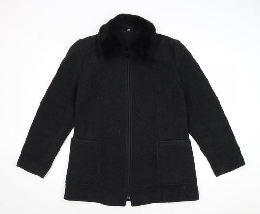 Classics Womens Grey Jacket Size 12 Zip