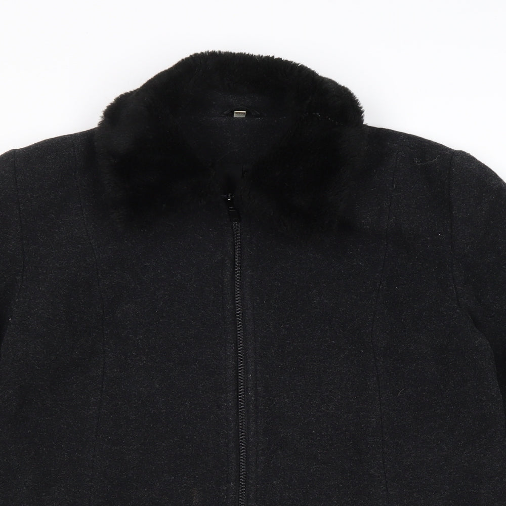 Classics Womens Grey Jacket Size 12 Zip