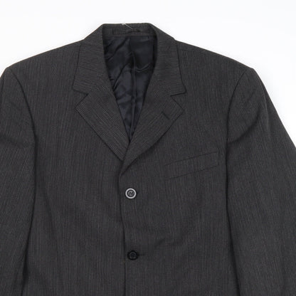 Mens UK Size 40 Tom English Regular Grey Suit Jacket