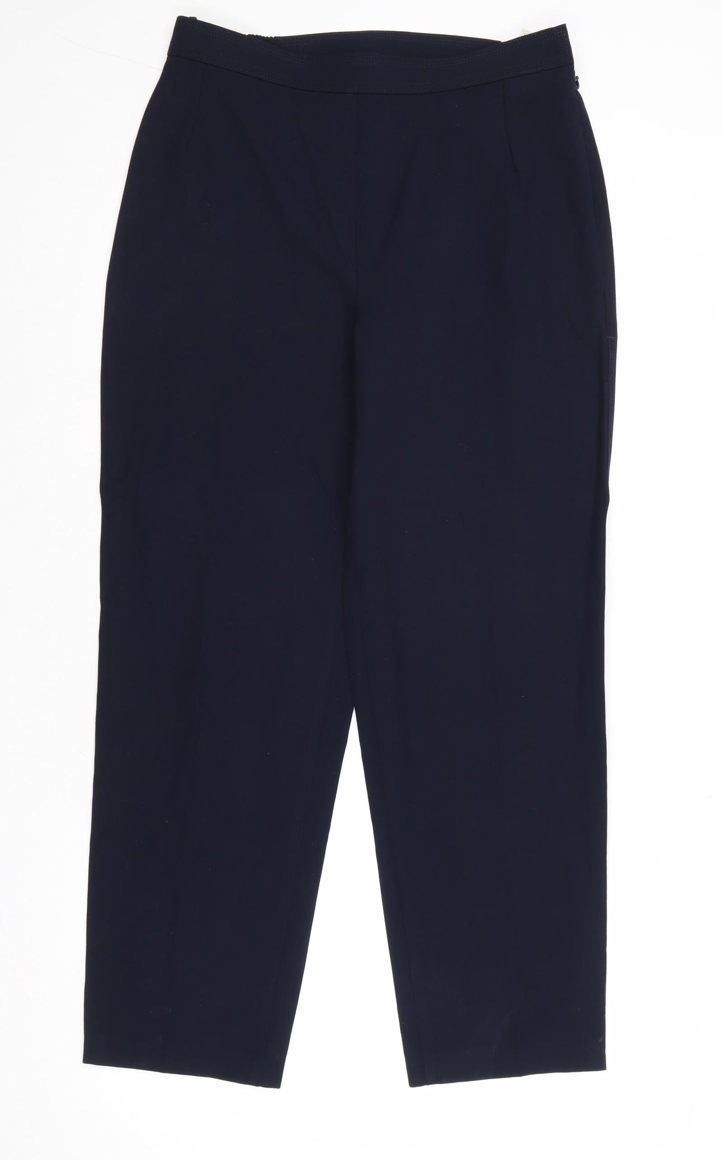 Womens UK Size 10 Marks and Spencer Regular Fit Dress Pants Blue Trousers