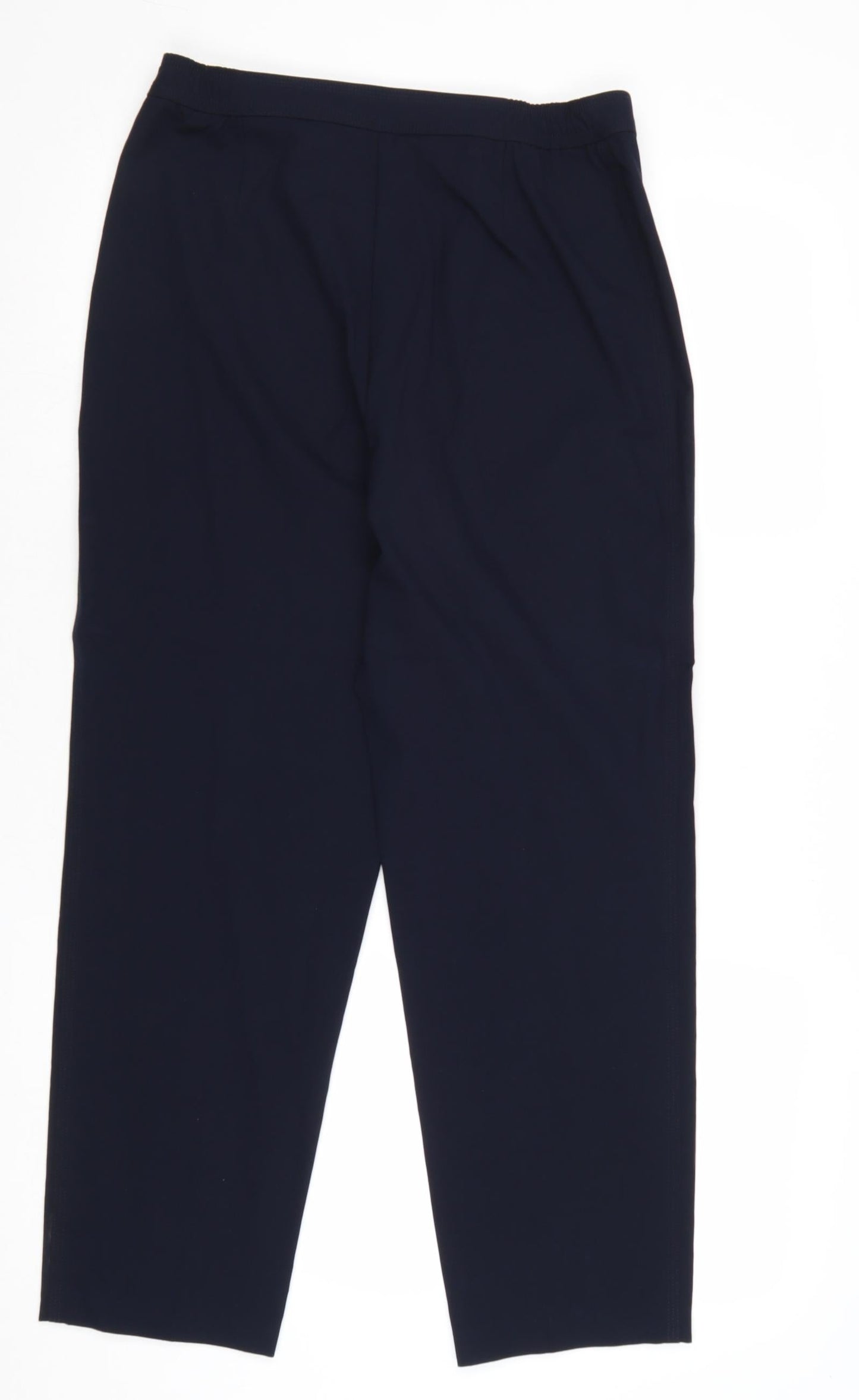 Womens UK Size 10 Marks and Spencer Regular Fit Dress Pants Blue Trousers