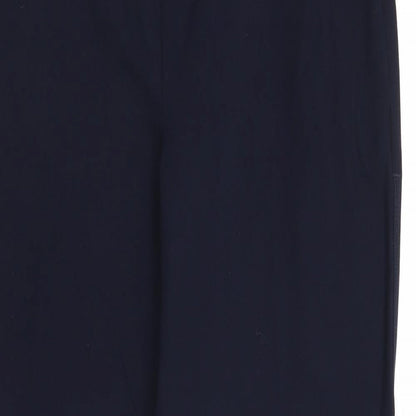 Womens UK Size 10 Marks and Spencer Regular Fit Dress Pants Blue Trousers