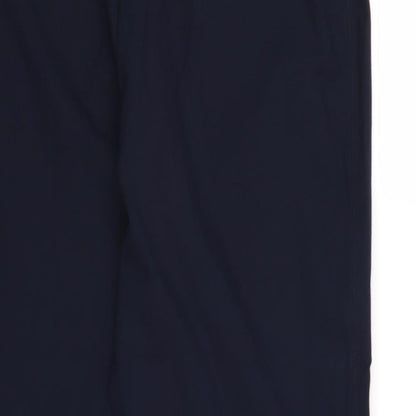 Womens UK Size 10 Marks and Spencer Regular Fit Dress Pants Blue Trousers