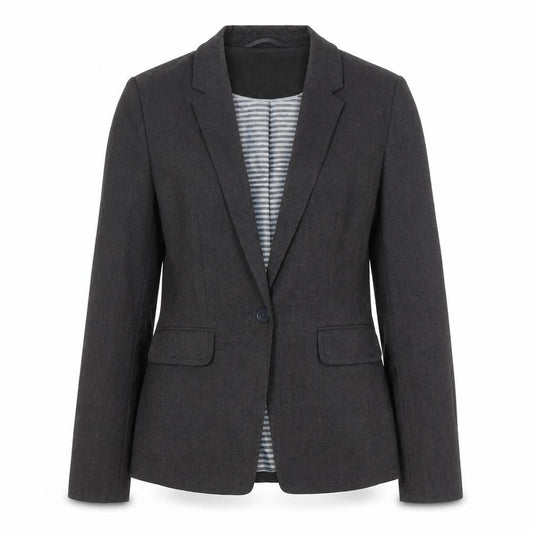 Womens UK Size 10 Marks and Spencer Regular Grey Blazer