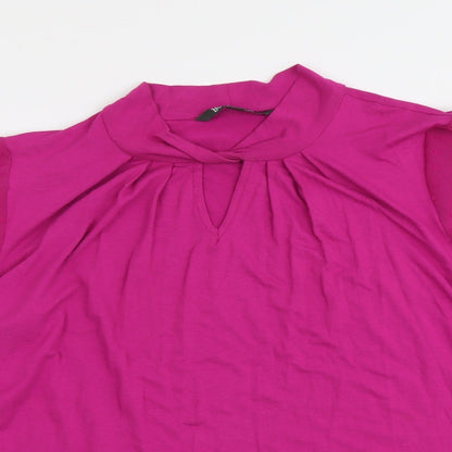 Womens UK Size 12 Bonmarché Pink Basic Blouse