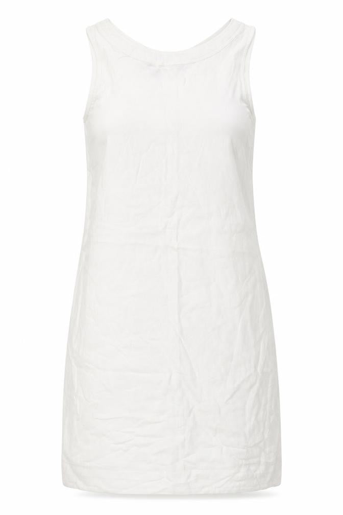 Marks and Spencer Womens Ivory Cotton A-Line Size 8 Round Neck Pullover
