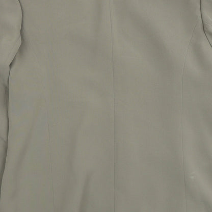 Fink Womens Beige Polyester Jacket Blazer Size 14