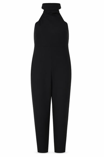 Womens UK Size 8 PRETTYLITTLETHING One-Piece Black Jumpsuit