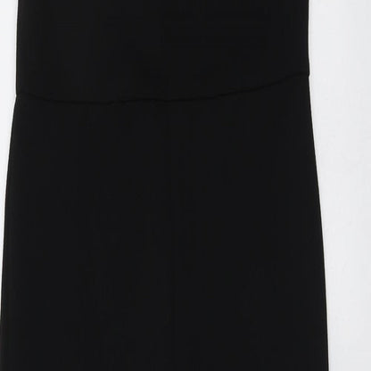 PRETTYLITTLETHING Womens Black Polyester Jumpsuit One-Piece Size 8 Pullover