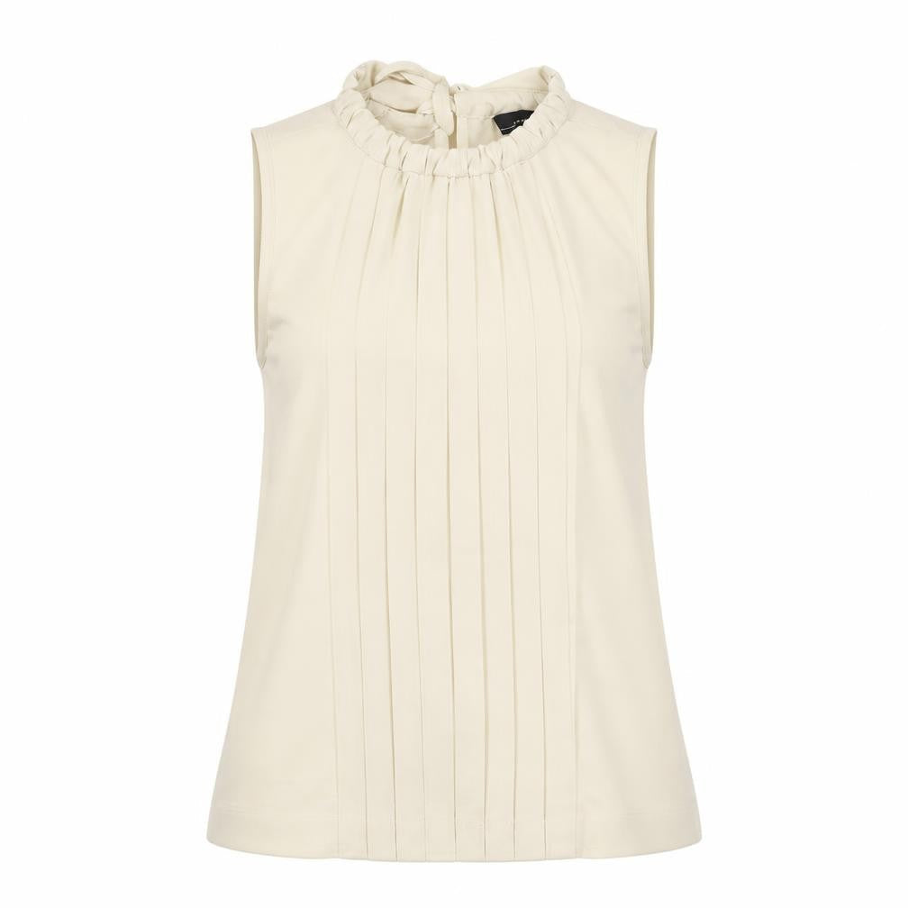 Zara Womens Beige Polyester Basic Tank Size XS Round Neck