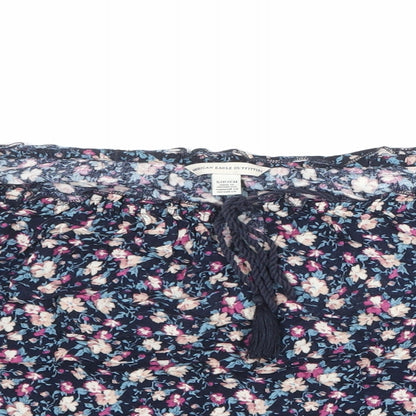 Womens UK Size S American Eagle Outfitters Blue Basic Blouse
