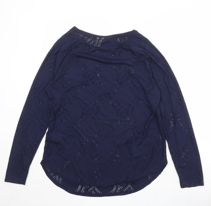 Womens UK Size M H&M Blue Pullover Jumper
