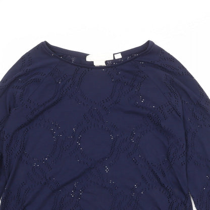 Womens UK Size M H&M Blue Pullover Jumper