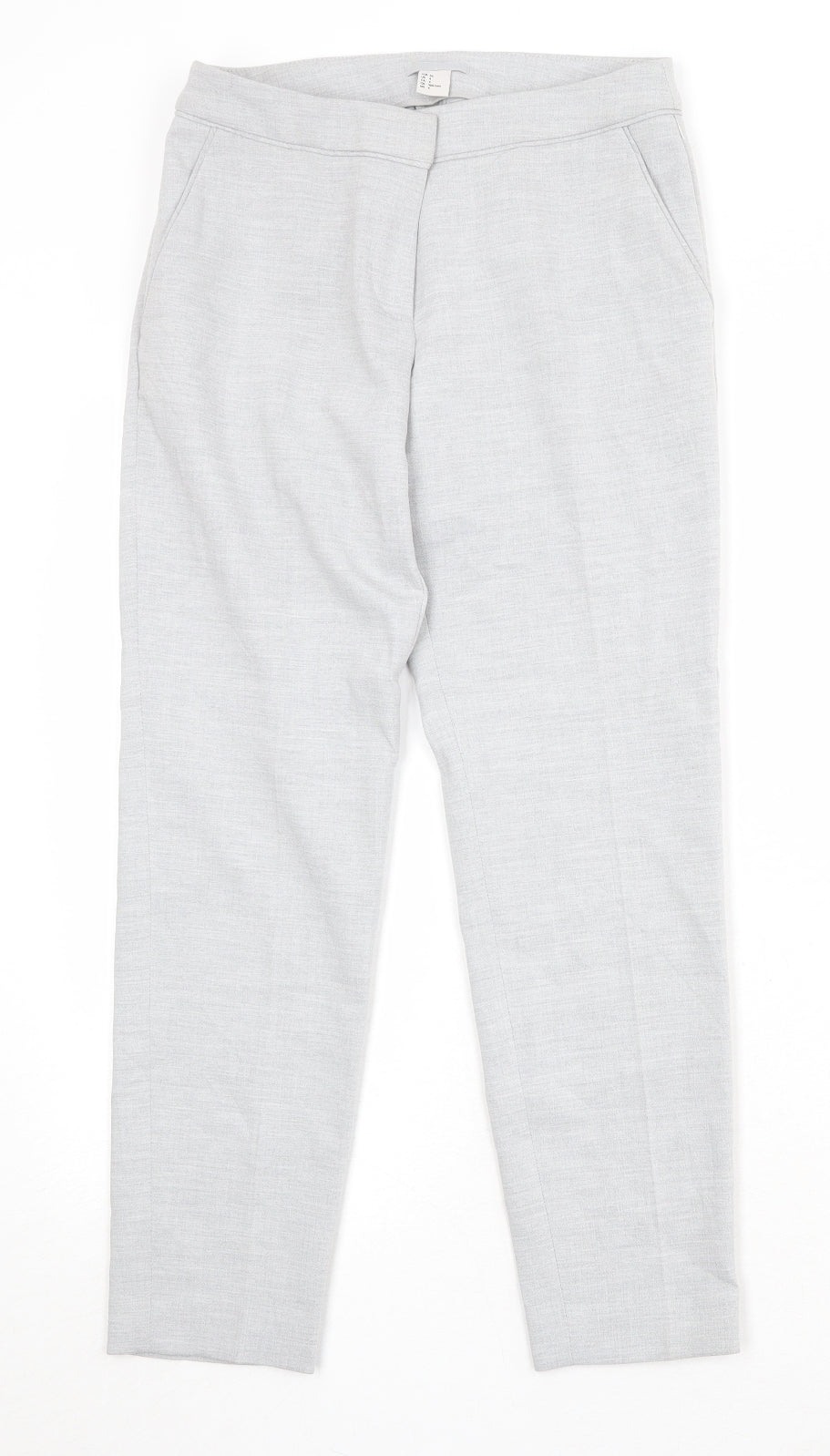 Womens UK Size 8 H&M Regular Fit  Grey Trousers
