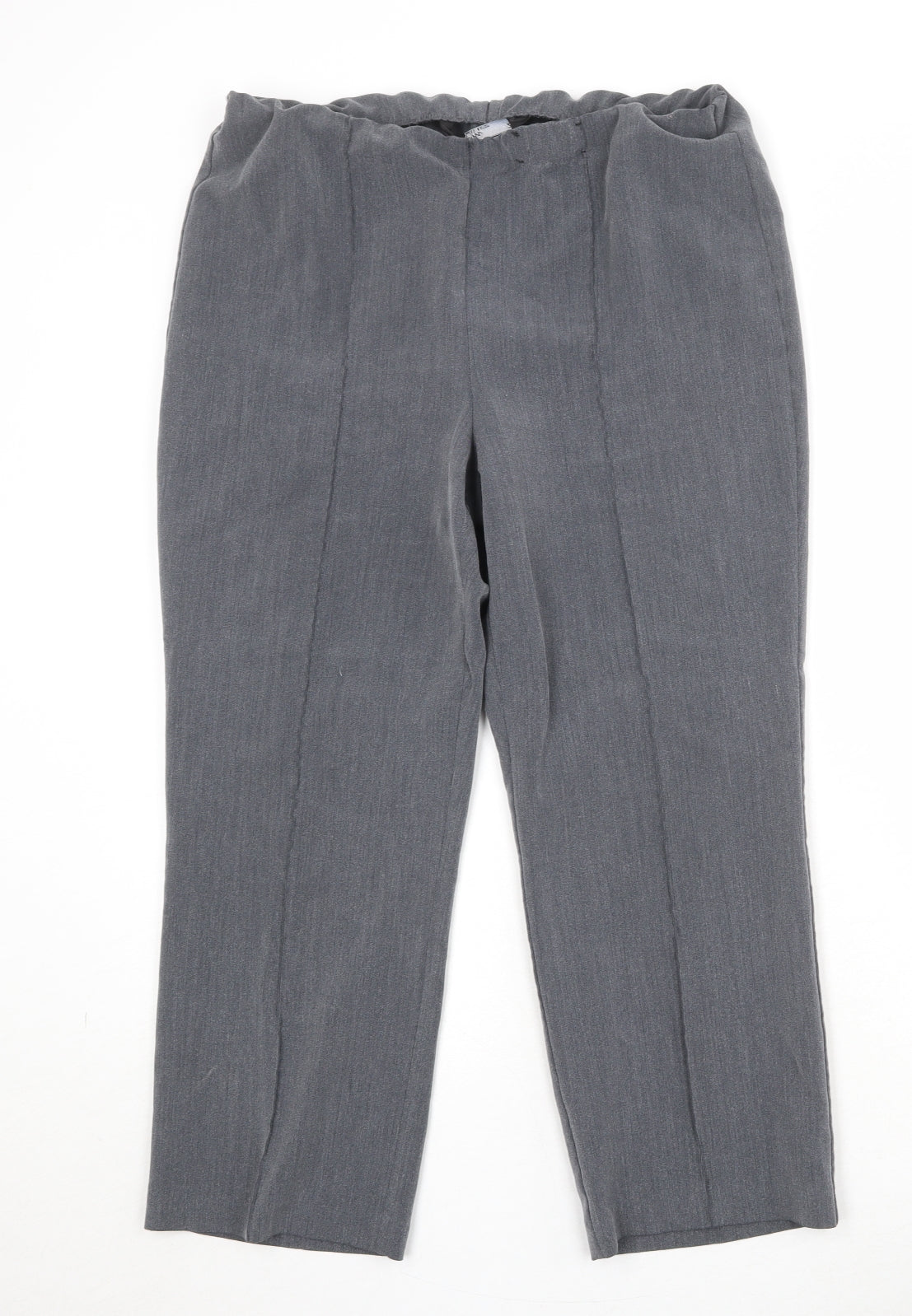 Bonmarché Womens Grey Polyester Trousers Size 12 Regular