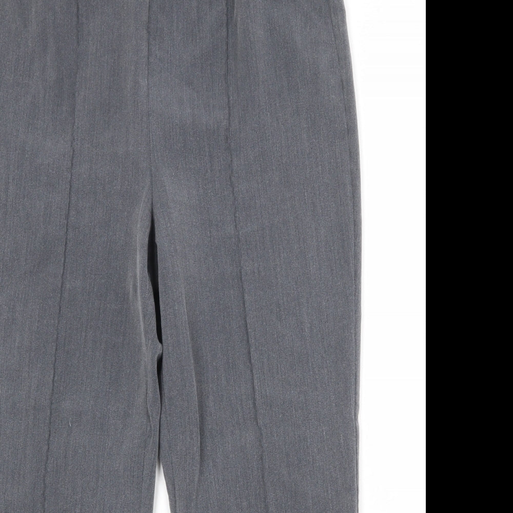 Bonmarché Womens Grey Polyester Trousers Size 12 Regular