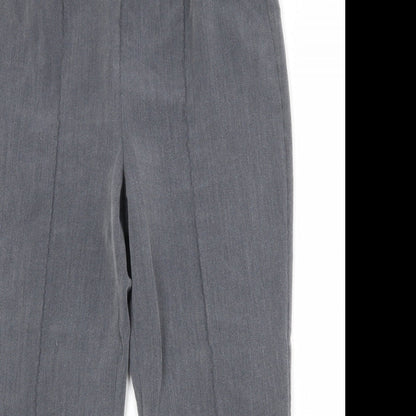 Bonmarché Womens Grey Polyester Trousers Size 12 Regular