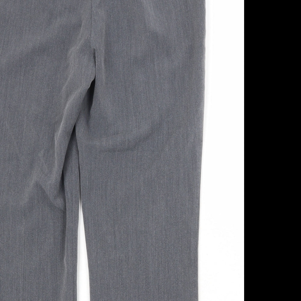 Bonmarché Womens Grey Polyester Trousers Size 12 Regular
