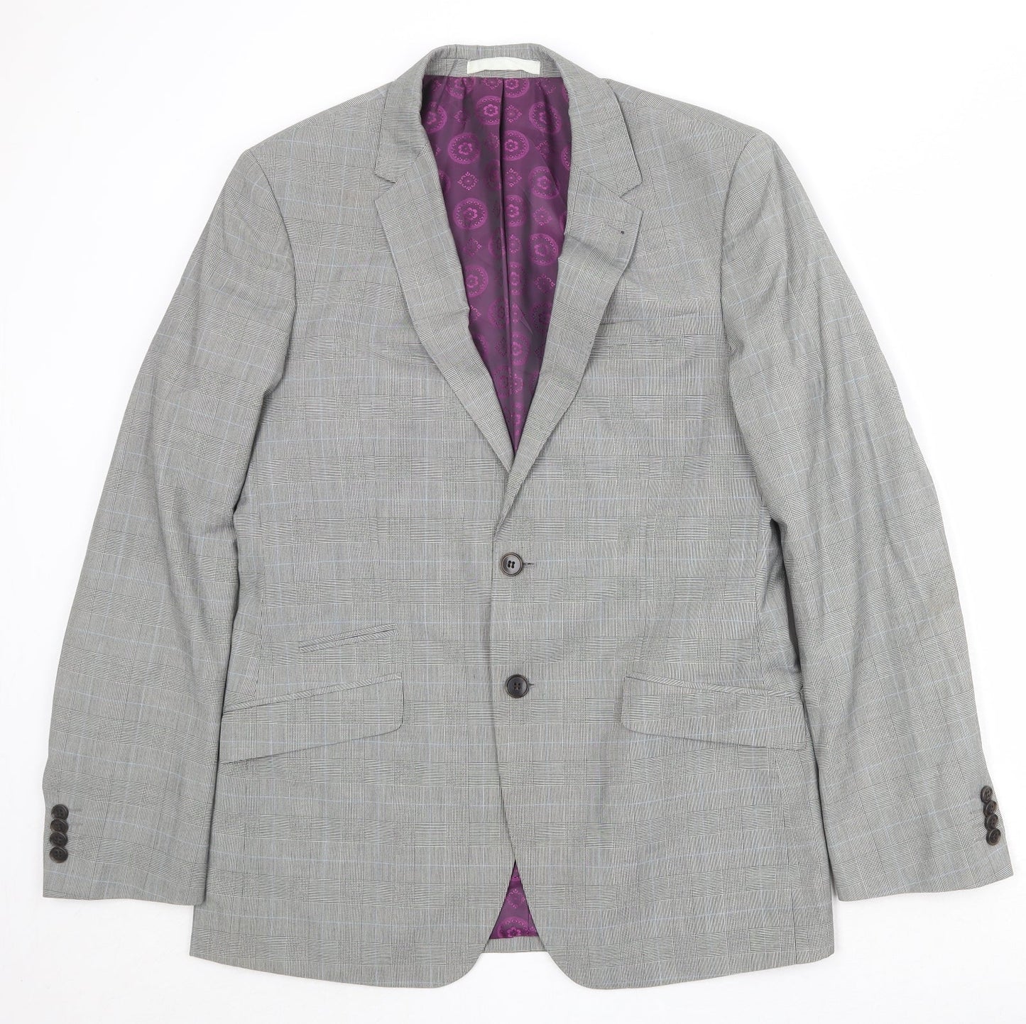 Mens UK Size 40 Burton Regular Grey Suit Jacket