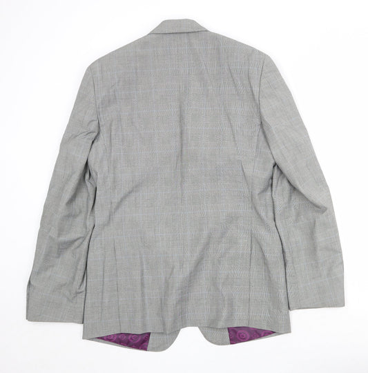 Mens UK Size 40 Burton Regular Grey Suit Jacket
