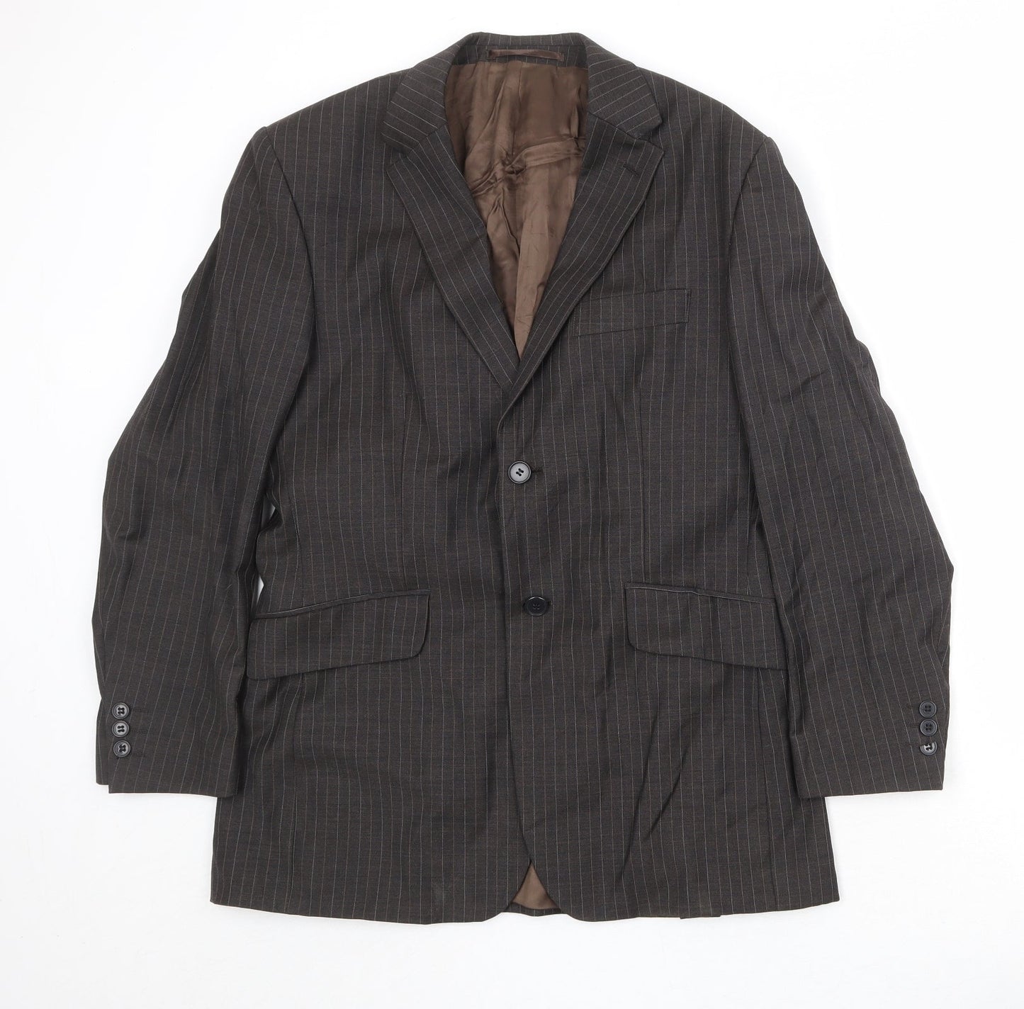 Mens UK Size 38 Karl Jackson Regular Brown Suit Jacket