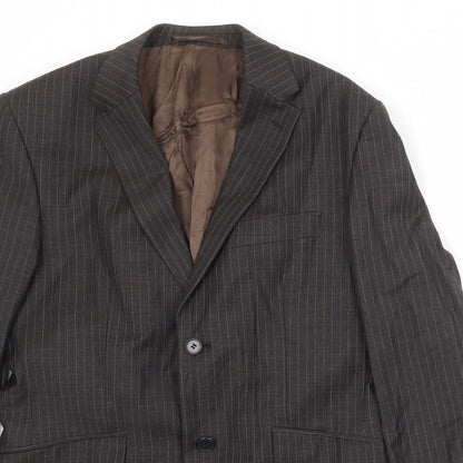 Mens UK Size 38 Karl Jackson Regular Brown Suit Jacket
