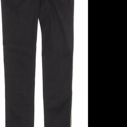 Toxik3 Womens Black Cotton Skinny Jeans Size S Regular Zip
