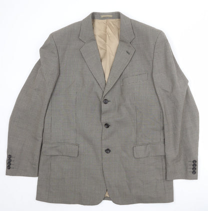 Mens UK Size 42 Brook Taverner Regular Beige Suit Jacket