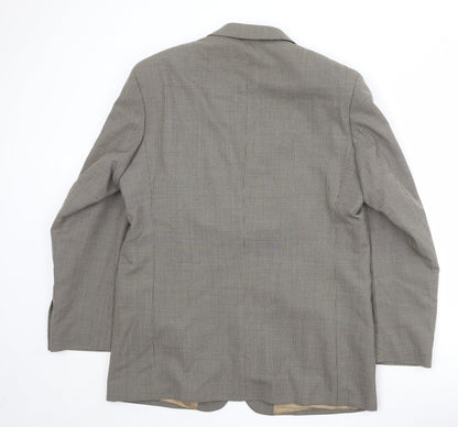 Mens UK Size 42 Brook Taverner Regular Beige Suit Jacket